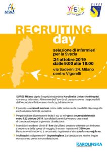 24.10.19 EuresMilano Recruiting Day infermieri Svezia
