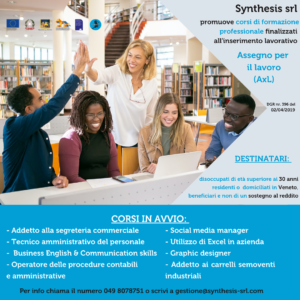 locandina Assegno per il lavoro Synthesis